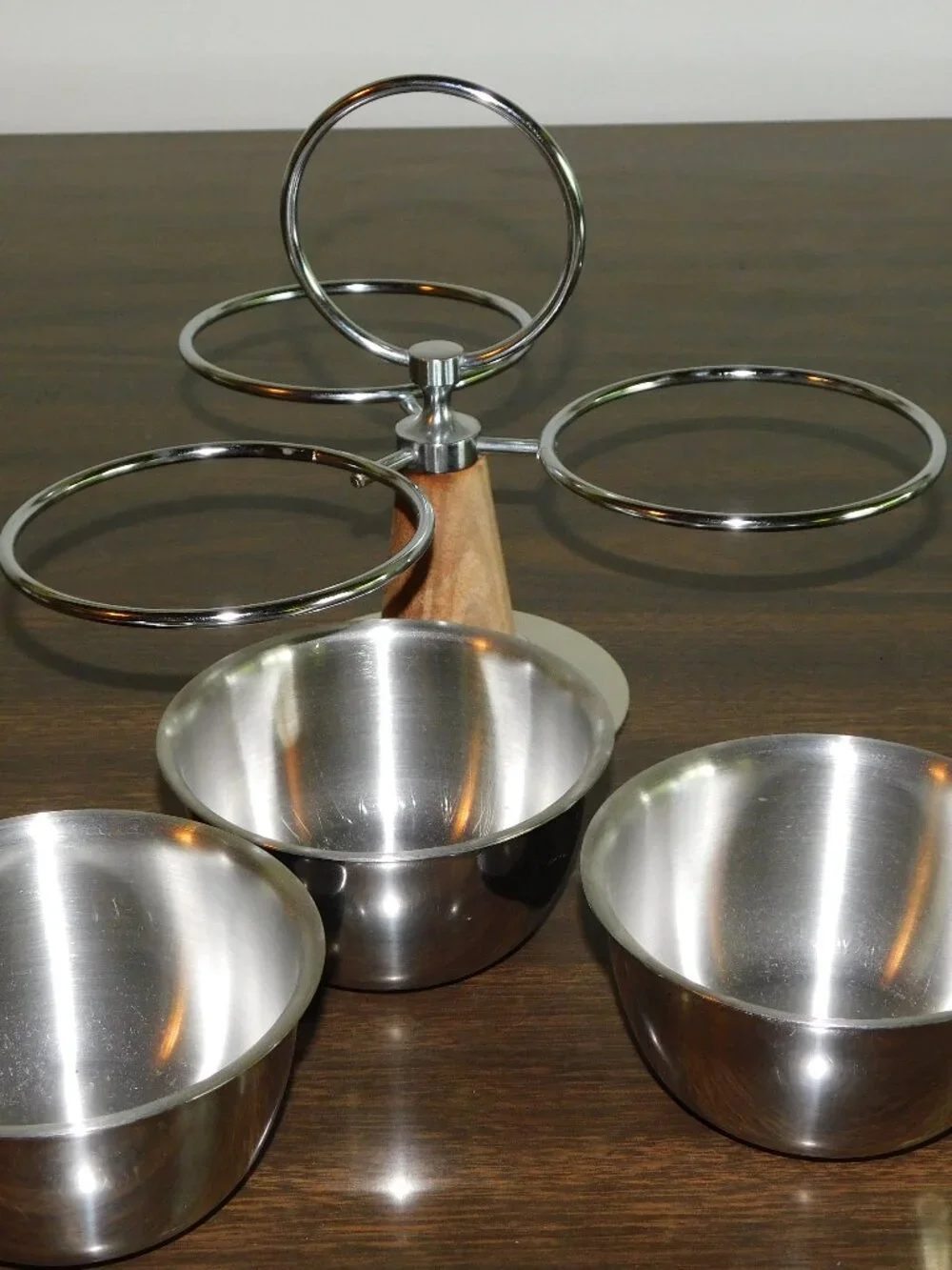 Vintage Vollrath 3-way Condiment Server, Stainless Steel, Excellent Condition